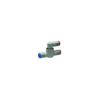 Vanne d'arrêt avec raccord instantané - 4mm - G1/8" - 1 MPa - 210L/min - VR1210F-04