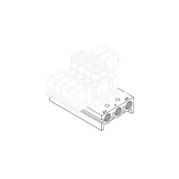 Embase multiple SS5Y5 - G1/4 - 4 stations