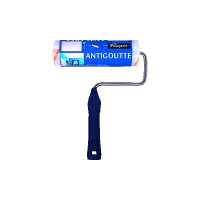 Rouleau à peindre antigoutte avec monture pour finition mate ou satinée - 180 mm
