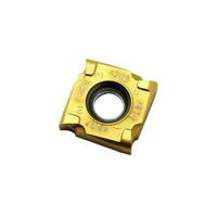 Plaquette de fraisage carbure SNHQ-M07 - Longueur d'arête de coupe : 12 mm - Rayon : 0,4 mm - Revêtement : PVD - F40M - Épaisseur : 03 mm - Coupe à droite