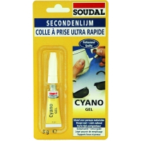 Colle instantanée cyanoacrylate CYANO GEL - 3 g