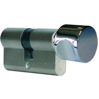 Cylindre à bouton F9 nickelé varié 30 x 30 mm