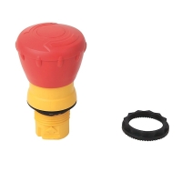 Bouton-poussoir tournant arrêt d'urgence série 800FP-MT-PX - D=40 mm - plastique - 22,5 mm - rouge - 800FP-MT44PX02