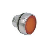Tête de bouton-poussoir affleurant lumineux 800F - métal - 22 mm - orange