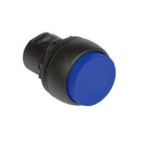 Tête de bouton-poussoir bombée 800F - plastique - 22 mm - bleu
