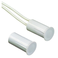 Contact magnétique cylindrique 3 fils pour menuiserie bois longueur de fil 2000 mm