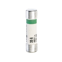Cartouche fusible domestique - vert - 8,5 x 31,5 mm - 20 A - sans voyant - boîte de 10 pièces