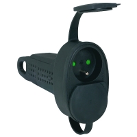 Prolongateur caoutchouc 2 prises - 250 V