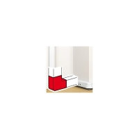 Angle plat pour goulotte à clippage direct MOSAIC - 50 x 130 mm - blanc