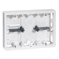 Cadre en saillie pour appareillage MOSAIC 1P 12M - 237 x 166 x 50 mm - blanc