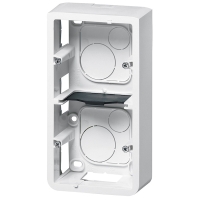 Cadre en saillie pour appareillage MOSAIC horizontal vertical - 154 x 83 x 40 mm - blanc