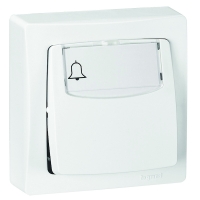 Poussoir porte-étiquette - 6 A - blanc