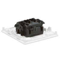 Interrupteur va-et-vient appareillage saillie composable - Fonction : va-et-vient - Nombre de modules : 1 - Intensité : 10 A - Coloris : blanc