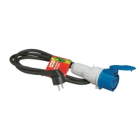 Cordon adaptateur pour caravane - 1,5 m - 16 A - 230 V