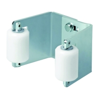 Butée réglable à visser CG-30M pour portail coulissant avec 2 rouleaux de guidage