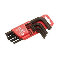 Clés mâles 6 pans courtes sur monture -1,5-10 mm Jeu de 9 pièces