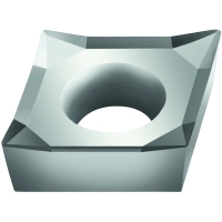 Plaquette de tournage positive carbure CCGT-PM2 - Longueur d'arête de coupe : 6 mm - Épaisseur : 2,38 - Rayon : 0,4 mm - Non revêtue - WXN10