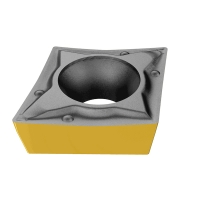 Plaquette de tournage positive carbure CCMT-SM - Longueur d'arête de coupe : 9 mm - Épaisseur : 3,97 - Rayon : 0,8 mm - Revêtement : PVD - IC807