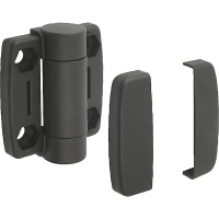 Charnière thermoplastique avec friction réglable 27858 - Longueur 73,5 mm - Largeur 56 mm