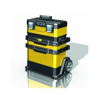 Coffre roulant avec Trolley bimatière - 56,8 x 73 x 38,9 cm