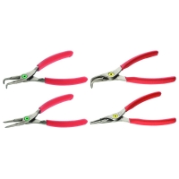 Jeu de 4 pinces à circlips intérieurs et extérieurs à becs droits et coudés PCJ4 - 18 à 60 mm