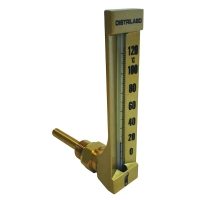 Thermomètre type 35 equerre 0/120°C - horizontal - 63 mm