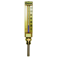 Thermomètre type 32 droit 0/120°C - vertical - 63 mm