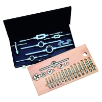 Coffret de tarauds à main HSS gaz + Filières + Accessoires
