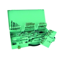 Coffret de tarauds à main et filières - Nombre d'outils : 45