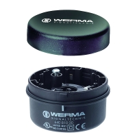 Élément de raccordement BWM série 640 - pour colonne lumineuse KombiSIGN - montage sur fond plat - noir - 64080000