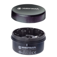 Élément de raccordement RM série 640 - pour colonne lumineuse KombiSIGN - montage sur tube - noir - 64081000