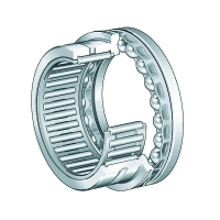 Roulement à aiguilles avec butées à billes série NKX-Z-XL - Diamètre intérieur aiguilles : 50 mm - Diamètre extérieur du roulement : 62 mm - Diamètre extérieur de la butée : 71,5 mm - Largeur hors tout : 35 mm