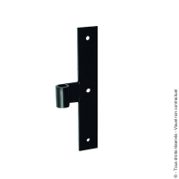 Penture de milieu en Té bout droit - axe : 40 mm - 40 x 5 mm longueur 240 mm diamètre 14 mm