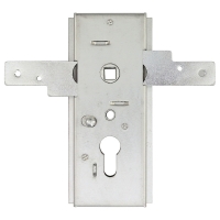 Serrure porte de garage épaisse à fermeture horizontale pour cylindre européen