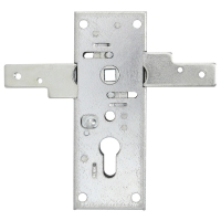 Serrure de porte de garage à fermeture horizontale 2 points pour cylindre européen