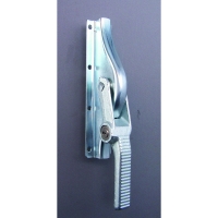 Crémone à levier en acier condamnable par cylindre zingué