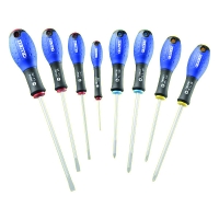 Jeu de 8 tournevis Plat Phillips® et Pozidriv® E160907