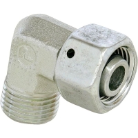 Raccord de tube hydraulique HP orientable série EW - mâle/femelle - 6 mm - M12 x 1,5 - acier - coudé - DIN L - EW06LOMDCF
