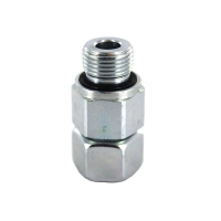 Union mâle orientable série EGE-RED - 15 mm - 15 mm - acier - droit - BSPP - L - EGE15LREDCF