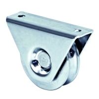 Galet sur support extérieur à gorge ronde avec 1 roulement 327 largeur de gorge 15 mm diamètre 80 mm