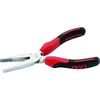 Pince à bec plat ressort avec manche bimatière 160 mm