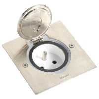 Platine de sol carrée à équiper de mécanisme MOSAIC - 1 - acier inoxydable