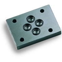 Plaque de fermeture CETOP 3 raccordement entrée : 1/4" raccordement sortie : 1/4"