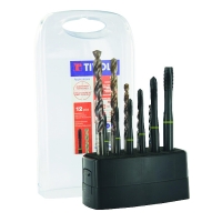 Coffret de taraud GUN / foret TBX HSSE Co5% - Plage de diamètres 3 à 10 mm - Nombre de pièces 12