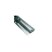 Seuil de porte et fenêtre aluminium et PVC gris ISOL56RT pour menuiserie de 56 mm longueur 6030 mm