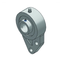 Palier complet auto-aligneur applique série M-UCFH - Diamètre intérieur : 30 mm - Référence du roulement insert : UC206D1 - Largeur bague intérieure : 38,2 mm - Entraxe de fixation : 83 mm