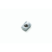 Plaquette de fraisage carbure XOEX-E05 - Longueur d'arête de coupe : 10 mm - Rayon : 0,4 mm - Non revêtue - H15
