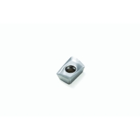 Plaquette de fraisage carbure XOEX-E05 - Longueur d'arête de coupe : 10 mm - Rayon : 0,8 mm - Non revêtue - H15