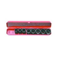Coffret de 8 douilles impact 1/2" - 13-24 mm