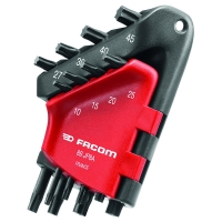 Étui de 8 clés mâles Torx® 89.JP8A - T10 à T45
